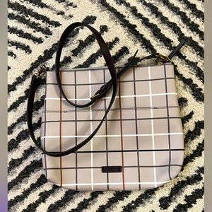 Fossil plaid crossbody bag